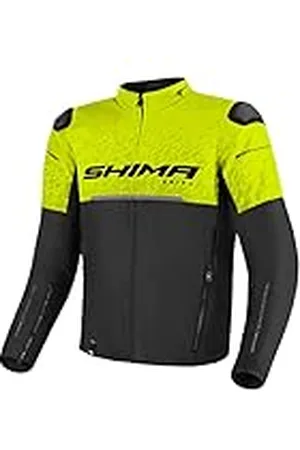Shima DRIFT Motorjas voor heren | Lichtgewicht ademend zomer mesh heren city bikerjack met CE rug schouder elleboog pantser pads breedte aanpassing, , 4XL