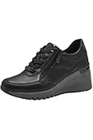 Marco Tozzi Dames Wedge Sneakers met ritssluiting Vegan, , 42 EU