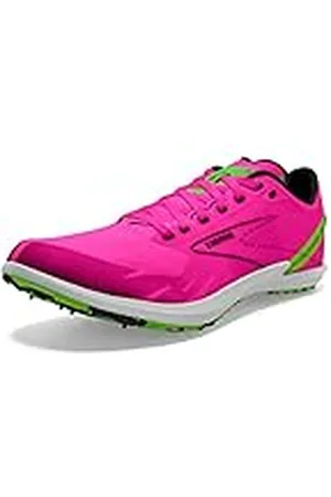 Brooks Draft XC Spikeless, Herensneakers, Pink GLO/Green/Black, 45 EU