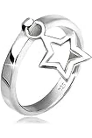 Elli Dames ring sterren, 54 EU, Facetgeslepen, Geen edelsteen