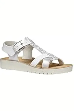 Geox J SANDAL COSTAREI GI, Wit/Zilver, 4.5 UK, , 4.5 UK