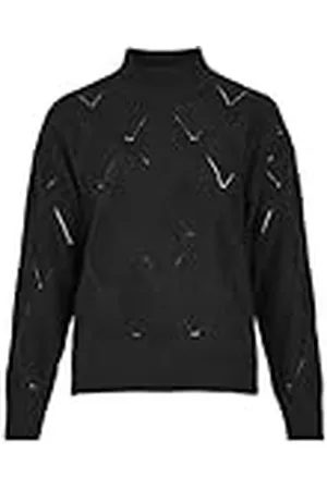 VILA Dames Viaugie Highneck L/S Knit Top, , XS
