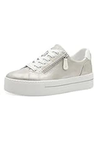 Jana Dames Plateau ritssluiting Vegan Sneaker, , 41 EU, , 41 EU