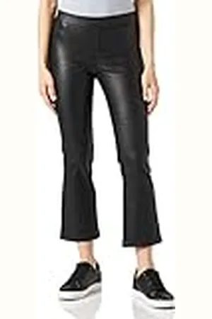 Kaffe Jeggings van kunstleer voor dames, met zakken, slimfit, wijde pijpen, , 68