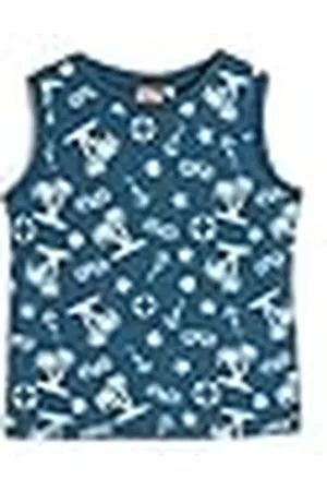 Koton Babyboy tanktop bedrukt ronde kraag katoen, , 12-18 Maanden
