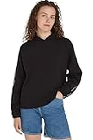 Calvin Klein Jeans Elastische hoodie met logo voor dames, ., L