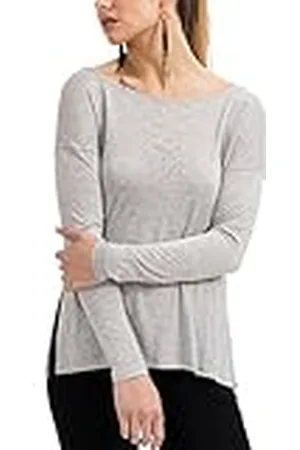 Trueprodigy Soyala shirt voor dames basic lange mouwen ronde hals vrouwen casual vrije tijd top modieus longsleeve crew neck tee slim fit kleding, Kleur: , Maat:XS