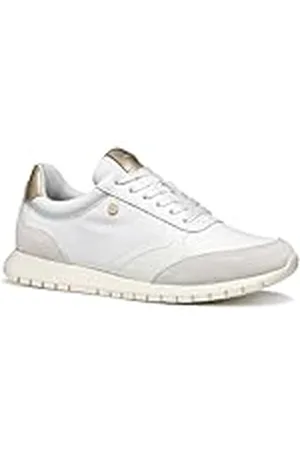 Geox D Sukie 2.0 C Sneakers voor dames, wit/gebroken wit, 36 EU, , 36 EU