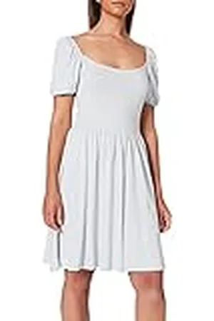 NA-KD Dames ballonmouwen jersey jurk casual, , L