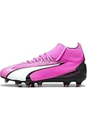 PUMA Ultra Pro Fg/AG Jr, voetbalschoenen, uniseks, voor kinderen en jongens, Poison Pink White Black, 37 EU