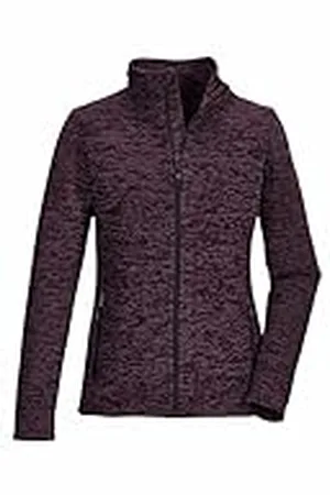 Killtec Dames Gebreid fleecejack/fleecejack met opstaande kraag KOW 113 WMN KNT FLC JCKT, pflaume, 38, 41804-000