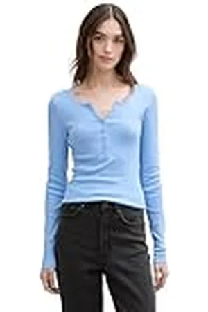 TOM TAILOR T-shirt met lange mouwen voor dames, , XL
