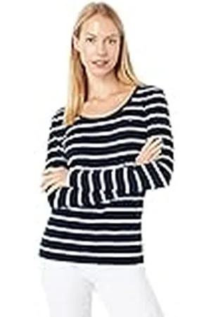 Tommy Hilfiger Dames T-shirt met lange mouwen en ronde hals, , XL