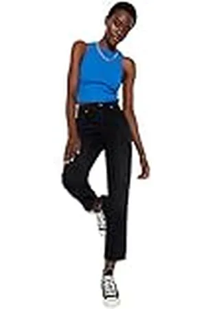 Trendyol Dames hoge taille rechte pijpen rechte jeans, , 34, , 60