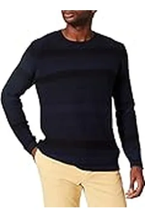 Casual Friday Karl Space Dyed Knit met Structure Pullover voor heren