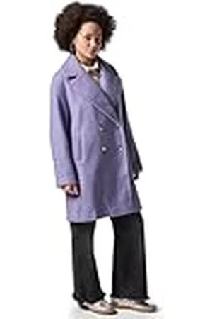 Street one Dames F101211 mantel in wol-look, grijs-lila, 46, , 46