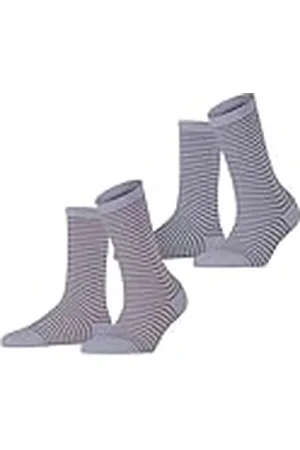 ESPRIT Dames Sokken Fine Line Multipack W So katoen gedessineerd 2 paar, , 35-38