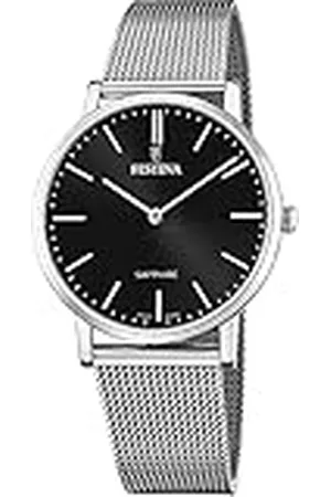 Festina Horloge voor heren F20014/3 Swiss Made zilver roestvrij staal case zilver roestvrij stalen band, , armband