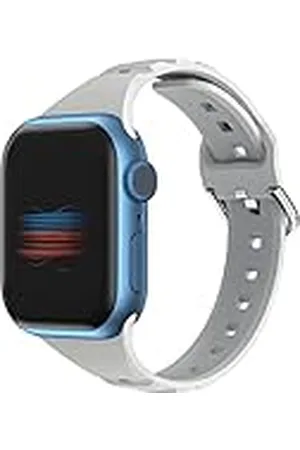 VIGTMO Armband compatibel met Apple Watch, dames en heren, ademende siliconen armband voor iWatch, , 42 mm/44 mm/45 mm, modern