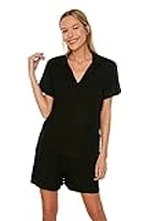 Trendyol Black Viscose Woven Pajama