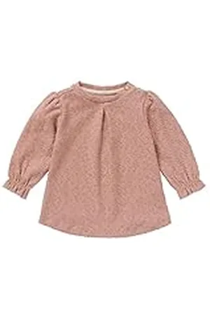Noppies Baby Babymeisjesjurk Latur lange mouwen kinderjurk, café au lait-P788, 86