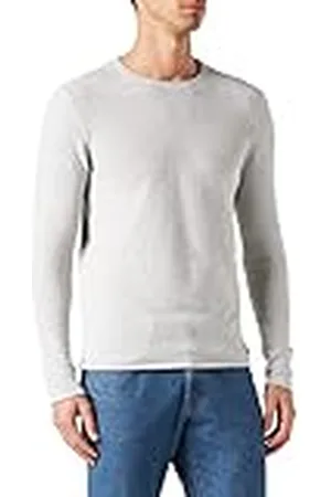 TOM TAILOR Uomini Gebreide trui in melange-look van duurzaam katoen 1028648, , L