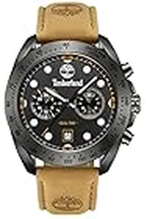 Timberland Analoog kwartshorloge voor heren met leren armband TDWGF2230501, , Modern