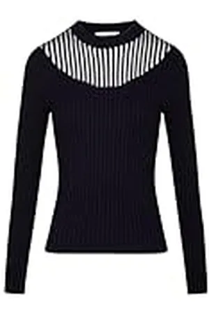 Morgan Fijne juge trui met lange mouwen, , XL