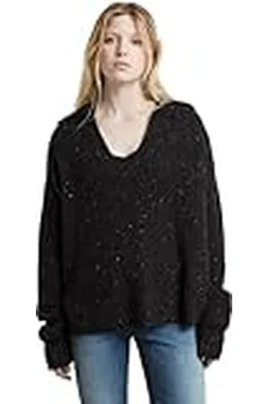 G-Star Zware gebreide losse poloshirt, , XS