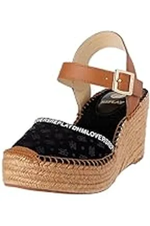 Replay Susan Lycra Print Sandalen voor dames, 003 zwart, 41 EU, , 41 EU