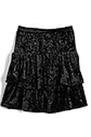 Koton Meisjes Fluwelen Ruffled Gelaagde Rok, , 5-6 Jaar