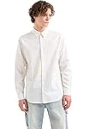 Armani Exchange Heren Regular Fit Lange Mouwen Jacquard Cotton All Over Logo Button Down Shirt, , L