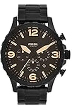 Fossil Nate Chronograph Black roestvrijstalen horloge