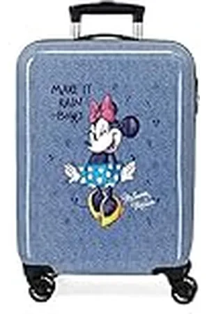 Disney Minnie Make it Rain Bows cabinetrolley, blauw, 38 x 55 x 20 cm, hard plastic, zijdelingse combinatiesluiting, 34 l, 2 kg, 4 wielen, handbagage