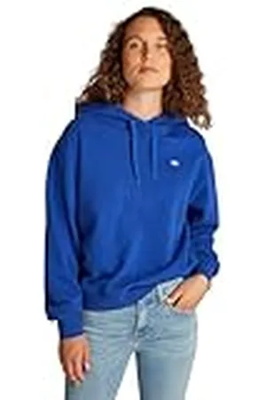 Tommy Hilfiger Dames REG CONTRAST VLAG HOODIE WW0WW45979, Blauw, XS, , XS