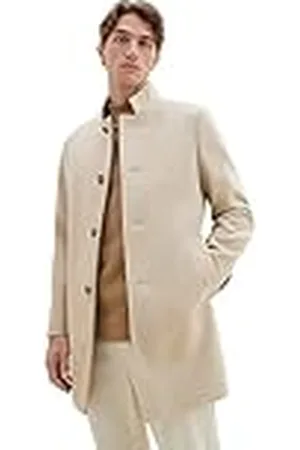 TOM TAILOR Wollen herenjas met opstaande kraag, , XL