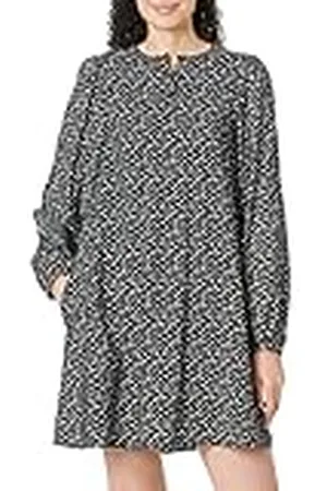 ONLY Vrouwen ONLSANDY Life L/S Jurk NOOS PTM Jurk Mini, Zwart/AOP: Celia SMALL, S