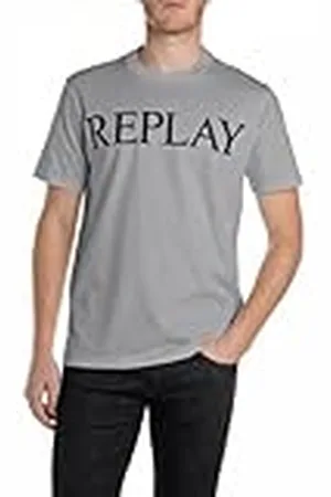 Replay Basic T-shirt voor heren, ronde hals, korte mouwen, , XS