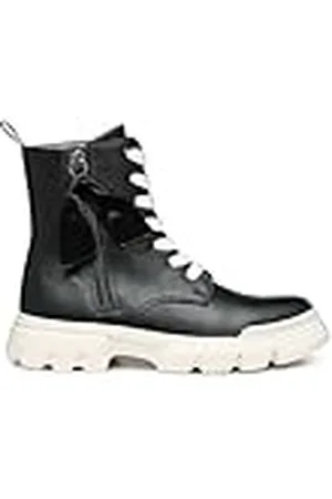 Geox J Junette Girl G enkellaars, zwart/melk, 0 UK, , 0 UK