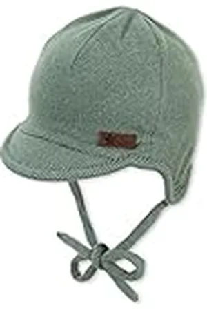 Sterntaler Pet met klep, strepen, muts jongens, , Grün
