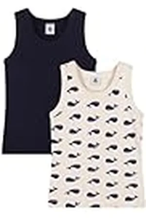 Petit Bateau Tanktops (2 stuks) voor jongens, , 4 Jaren