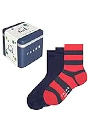 Falke Uniseks-kind Sokken Happy Triple Pack Giftbox K So katoen gedessineerd 3 paar, , 35-38