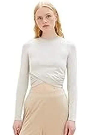 TOM TAILOR Dames wikkelshirt met lange mouwen, , XXL