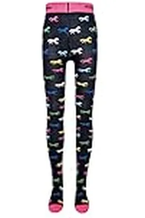 Ewers Kinderpanty met paardenmotief, katoenen panty voor meisjes, Made in Germany, , 134-146