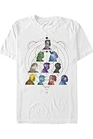 Marvel The Eternals - SILHOUETTE HEADS Unisex Crew neck T-Shirt White 2XL
