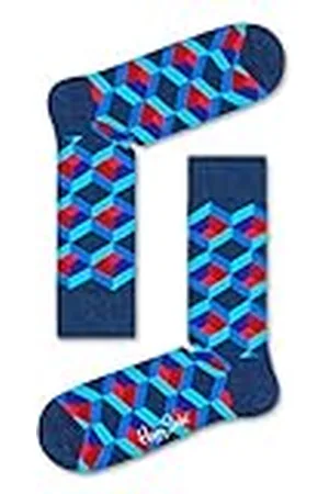 Happy Socks Big Dot, Kleurrijke en Leuke, Sokken voor Dames en Heren, Blauw-Groente-Oranje-Roze-Rood-Geel (41-46)