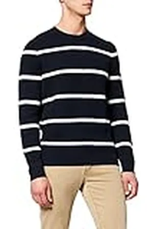 Maerz Heren ronde hals met strepen pullover