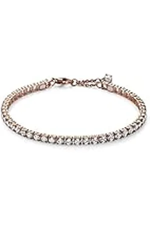 PANDORA Timeless Funkelndes Tennisarmband aus Sterling-Silber mit Cubic Zirkonia in der Farbe Roségold, Timeless Kollektion, 16cm, 581469C01-16