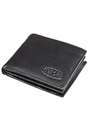 Pride and Soul 47182 portemonnee Viva, portemonnee liggend formaat, vakken voor creditcards, ID-kaarten, bankbiljetten, munten, portemonnee, zwart, ca. 9,5 x 11 x 2 cm, , 2x11x9.50 cm (B