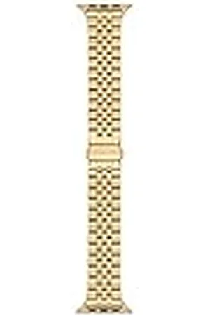 Michael Kors Herenbandje voor Apple Watch, 38/40/41mm en 42/44/45/49mm, goudkleurig roestvrij staal, MKS8055